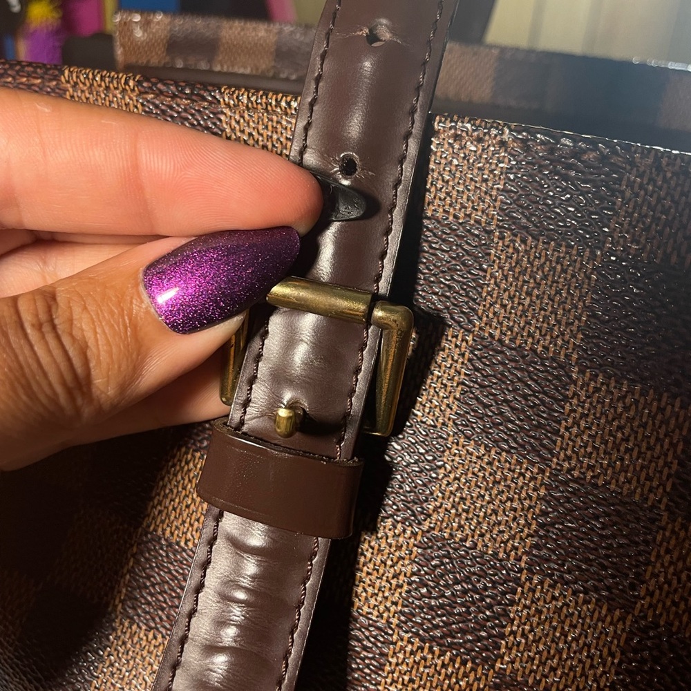 Louis Vuitton Brown Checkered Tote - Picture 5 of 16